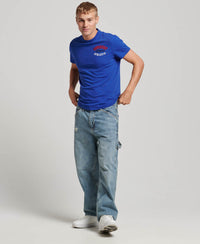 Embroidered Superstate Athletic Logo T-Shirt - Regal Blue - Superdry Singapore