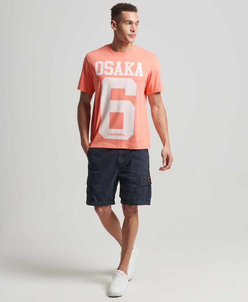 Code Classic Osaka T-Shirt - Fusion Coral - Superdry Singapore