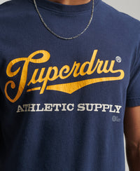 Vintage Scripted College T-Shirt - Nautical Navy - Superdry Singapore