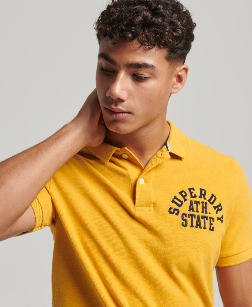 Superstate Polo Shirt - Turmeric Marl - Superdry Singapore