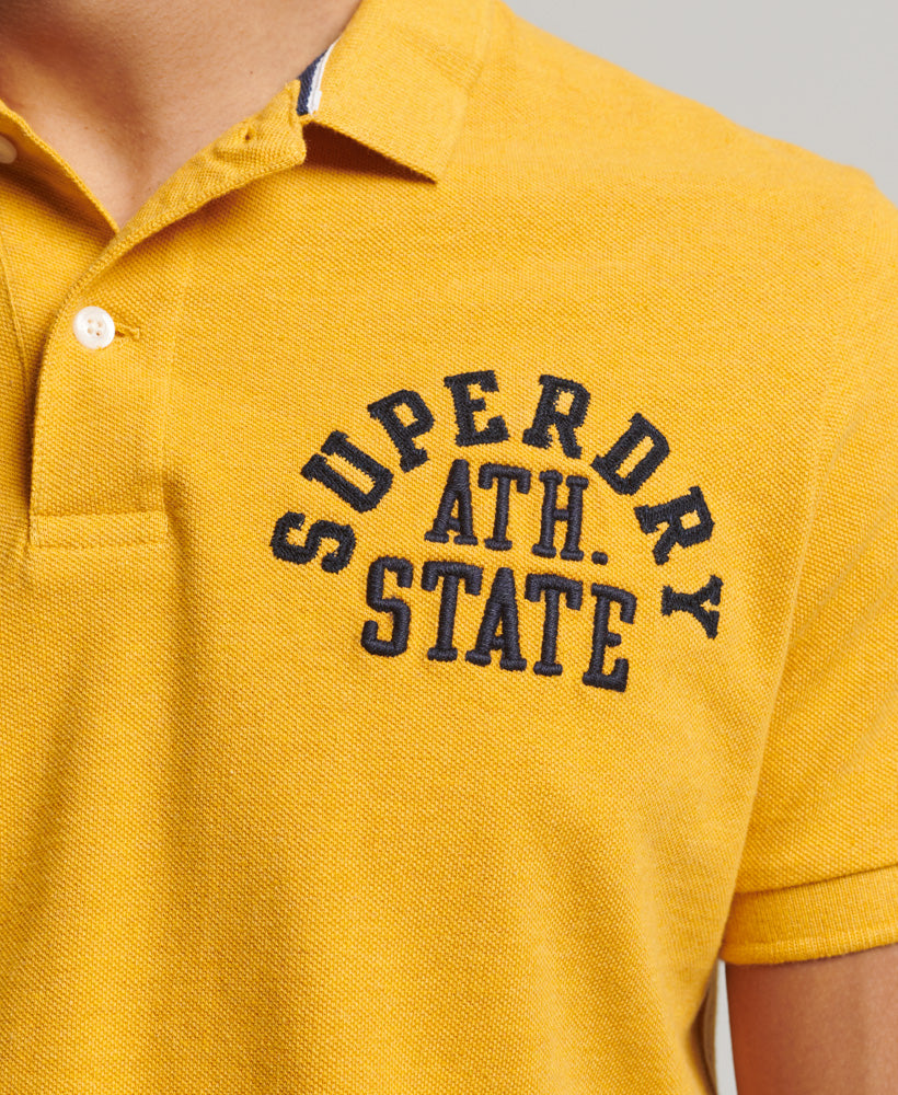 Superstate Polo Shirt - Turmeric Marl - Superdry Singapore