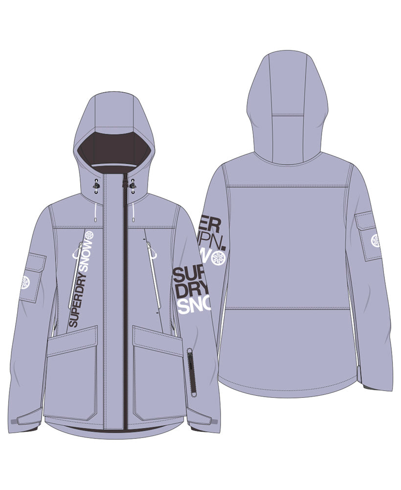 Ultimate Rescue Ski Jacket - Purple Heather - Superdry Singapore