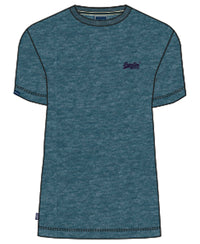 Organic Cotton Essential Logo T-Shirt - Alaskan Blue Marl - Superdry Singapore