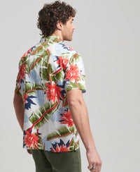 Short Sleeve Hawaiian Shirt - Optic Banana Leaf - Superdry Singapore