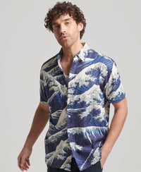 Short Sleeve Hawaiian Shirt - The Great Wave - Superdry Singapore