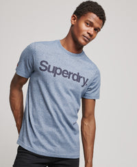 Vintage Core Logo Classic T-Shirt - Vintage Denim Grit - Superdry Singapore