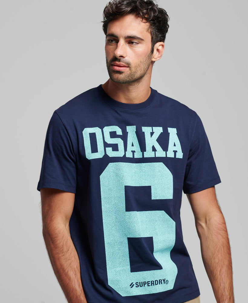 Code Classic Osaka T-Shirt - Rich Navy - Superdry Singapore