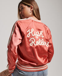 Roller Derby Jacket - Coral Peach - Superdry Singapore