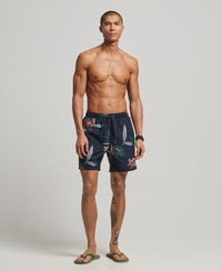 Hawaiian Swim Shorts - Dark Navy Hawaiian - Superdry Singapore