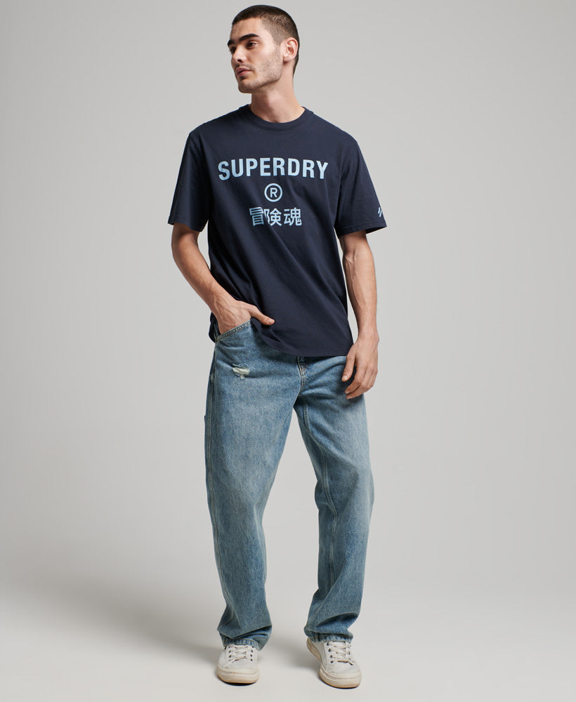 Code Core Sport T-Shirt - Eclipse Navy - Superdry Singapore