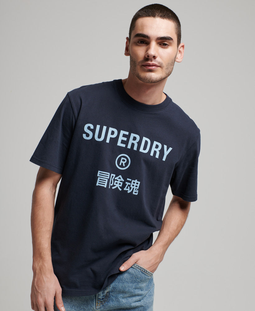 Code Core Sport T-Shirt - Eclipse Navy - Superdry Singapore