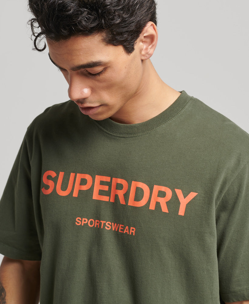 Code Core Sport T-Shirt - Dark Moss - Superdry Singapore
