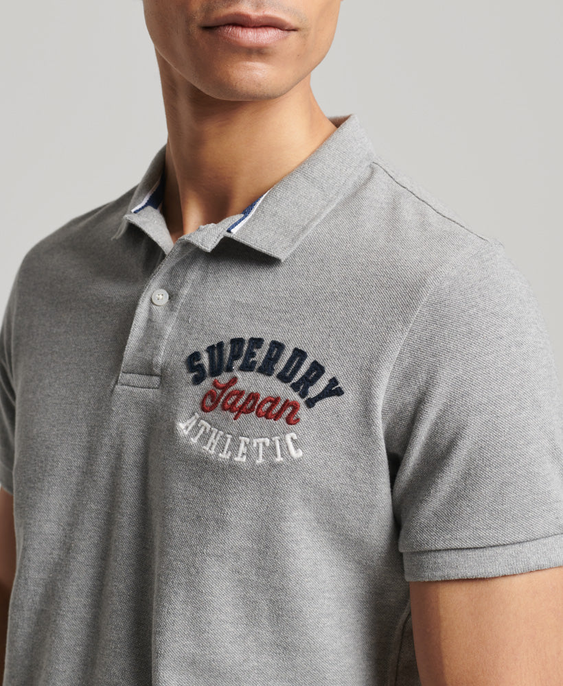 Superstate Polo Shirt - Grey Marl 1 - Superdry Singapore