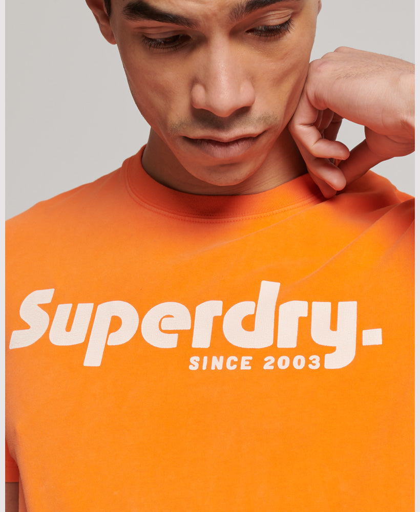 Vintage Terrain Classic T-Shirt - Denver Orange - Superdry Singapore