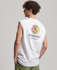 Record Label Vest - Optic - Superdry Singapore