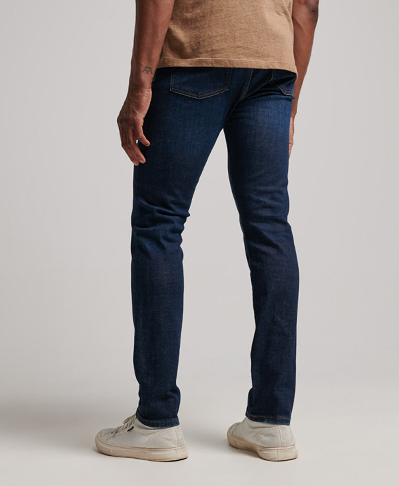 Organic Cotton Slim Jeans - Rutgers Dark Ink - Superdry Singapore