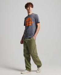 Great Outdoors Applique T-Shirt - Anchor Grey Snowy - Superdry Singapore