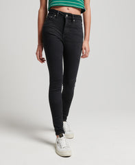 Organic Cotton High Rise Skinny Denim Jeans - Black Rinse