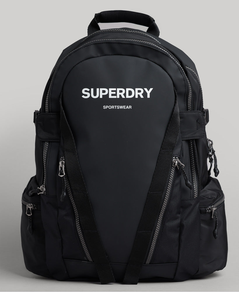 Mountain Tarp Graphic Backpack - Black/Optic - Superdry Singapore