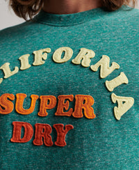 Great Outdoors Applique T-Shirt - Turquoise Snowy - Superdry Singapore