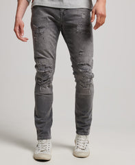 Organic Cotton Slim Jeans - Clinton Grey Repair