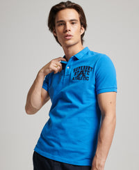 Superstate Polo Shirt - Neptune Blue - Superdry Singapore