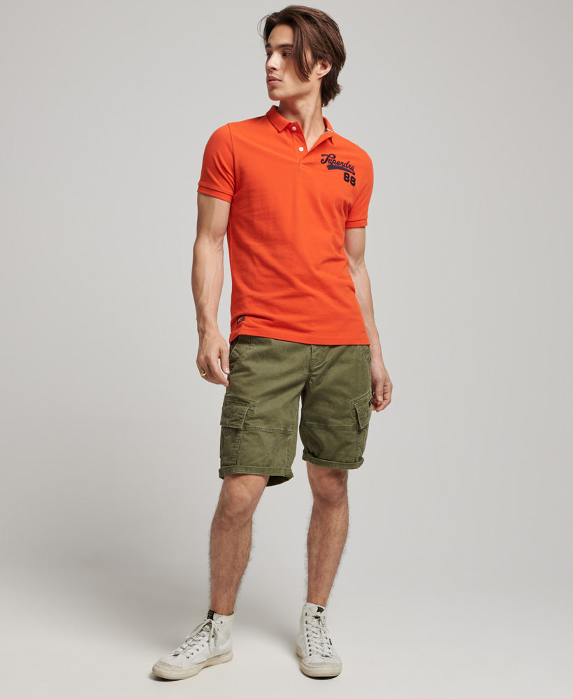 Superstate Polo Shirt - Bold Orange - Superdry Singapore