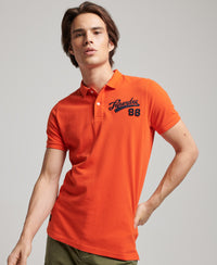 Superstate Polo Shirt - Bold Orange - Superdry Singapore
