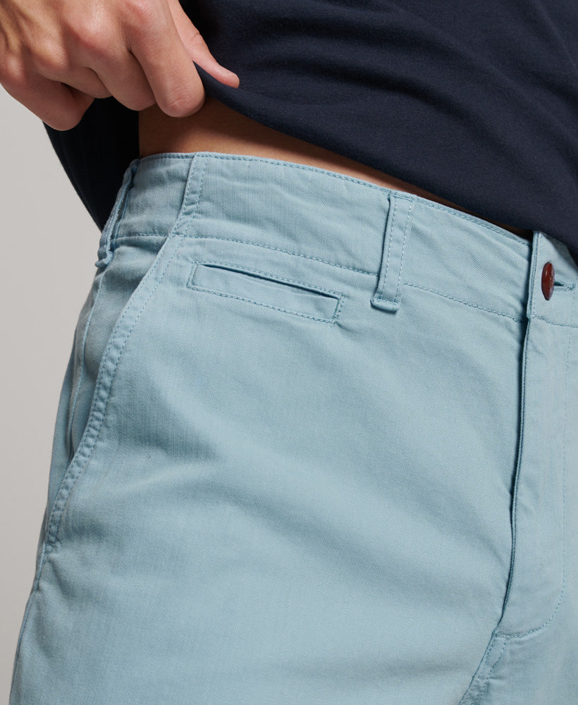 Officer Chino Shorts - Allure Blue - Superdry Singapore