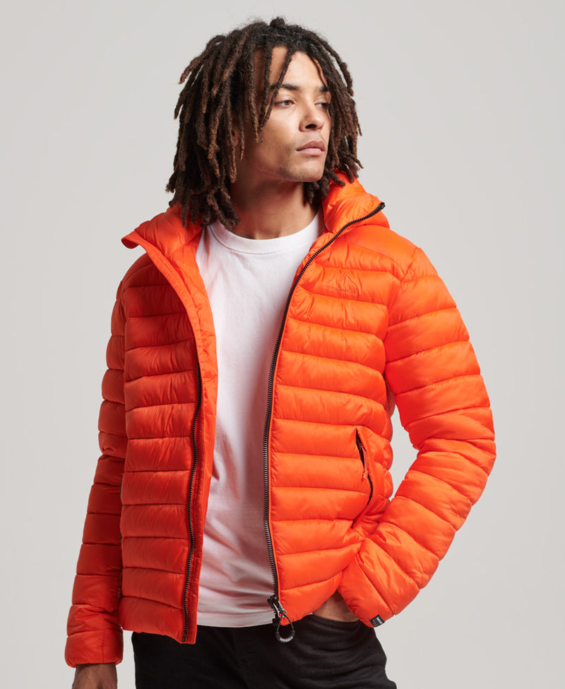 Hooded Fuji Sport Padded Jacket - Bold Orange - Superdry - Men Jackets –  Superdry Singapore