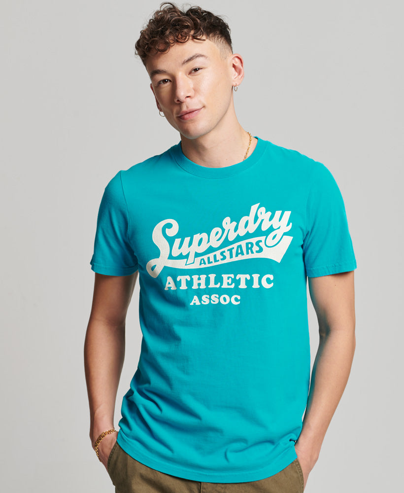Vintage Home Run T-Shirt - Enamel Blue - Superdry Singapore