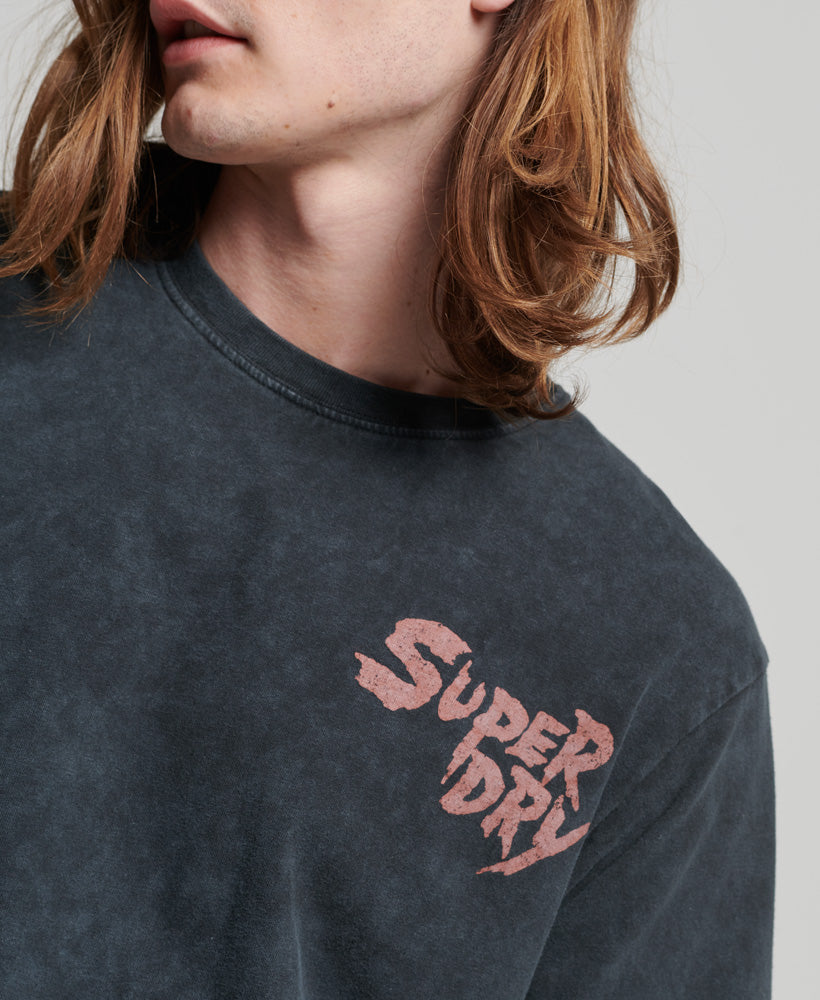 Lo-Fi Flyer T-Shirt - Heavy Back In Black - Superdry Singapore