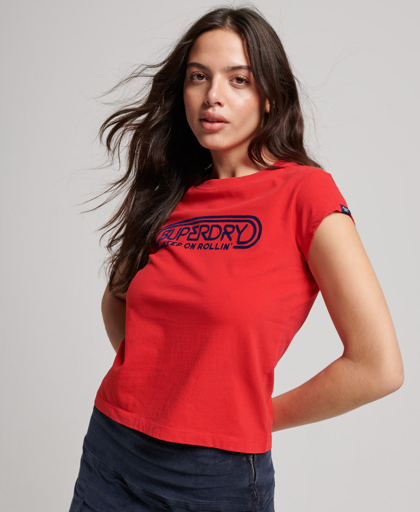 Vintage Roll With It T-Shirt - Varsity Red - Superdry Singapore
