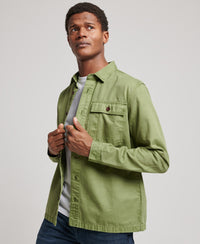 Military Shirt - Drab Olive Green - Superdry Singapore