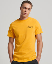 Vintage Record Label T-Shirt - Springs Yellow - Superdry Singapore