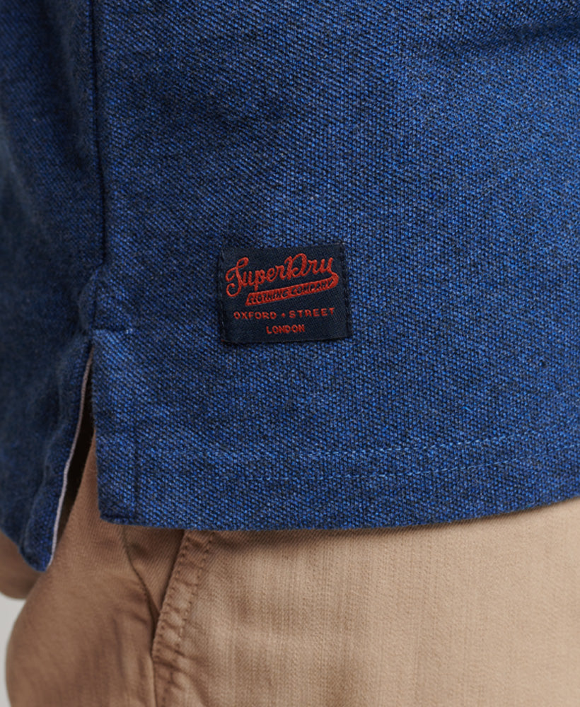 Superstate Polo Shirt - Bright Blue Marl - Superdry Singapore