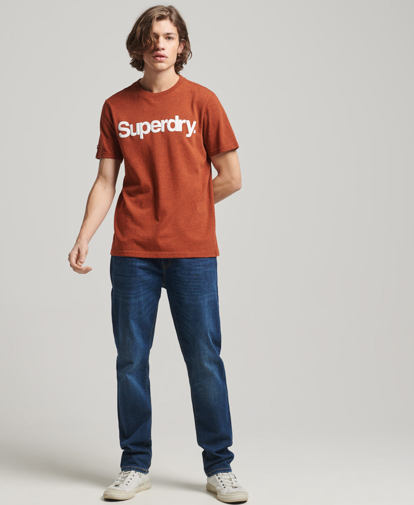 Vintage Core Logo Classic T-Shirt - Arizona Orange Grit - Superdry Singapore