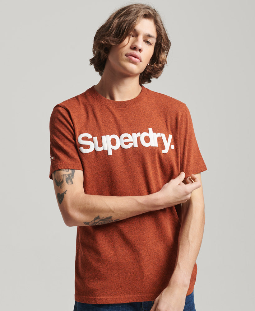 Vintage Core Logo Classic T-Shirt - Arizona Orange Grit - Superdry Singapore