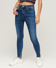 Organic Cotton High Rise Skinny Denim Jeans - Fulton Vintage Blue