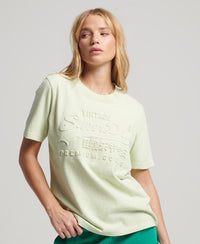 Embossed Vintage Logo T-Shirt - Tender Greens - Superdry Singapore