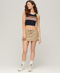 Utility Parachute Skirt - Stone Wash Taupe Brown - Superdry Singapore