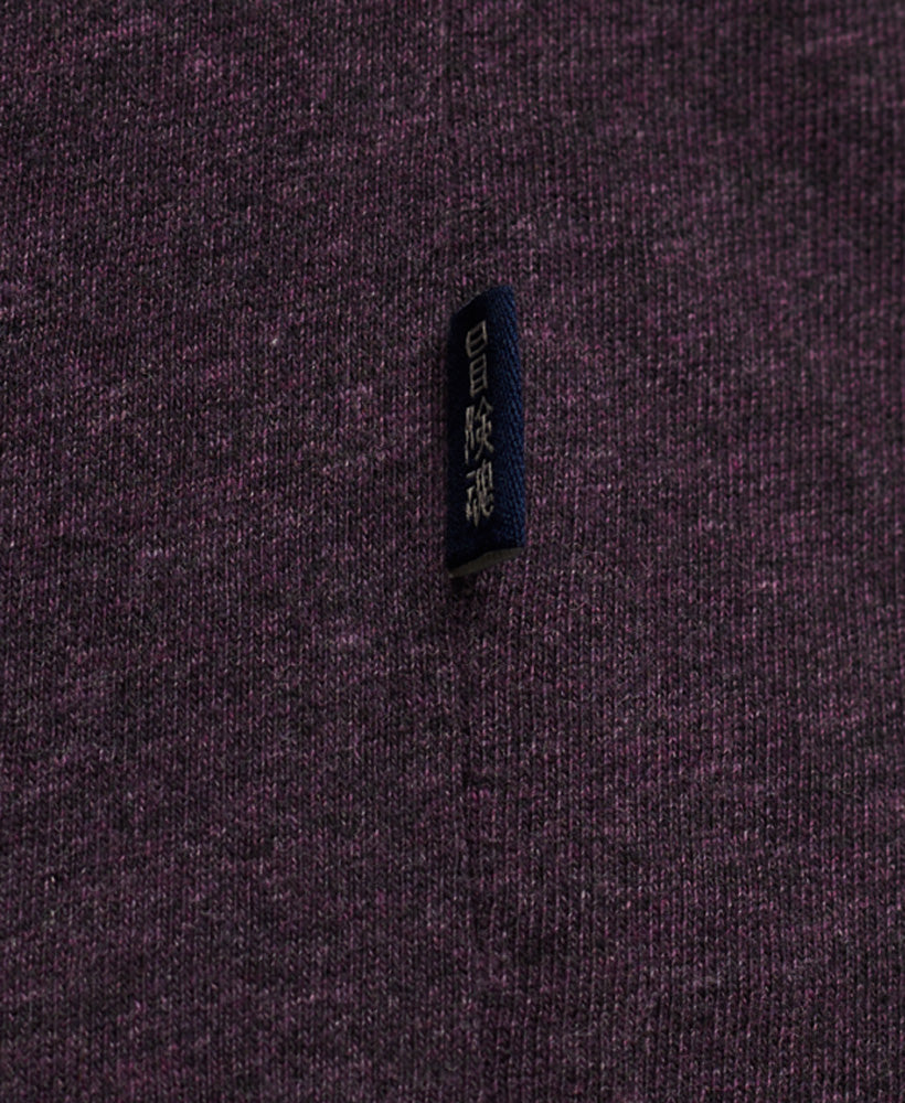 Organic Cotton Essential Logo T-Shirt - Rich Purple Marl - Superdry Singapore