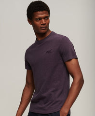 Organic Cotton Essential Logo T-Shirt - Rich Purple Marl