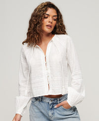 Cotton Beach Top - Off White - Superdry Singapore