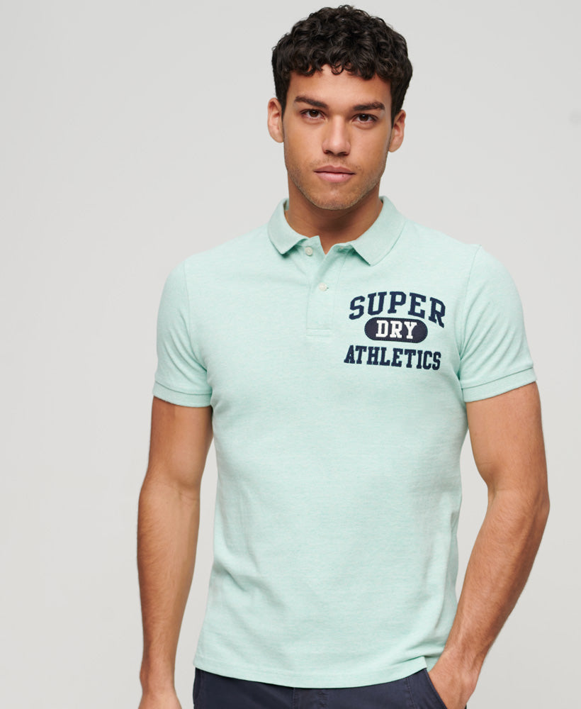 Superstate Polo Shirt - Light Mint Green Marl - Superdry Singapore