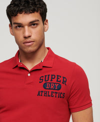 Superstate Polo Shirt - Barndoor Red - Superdry Singapore