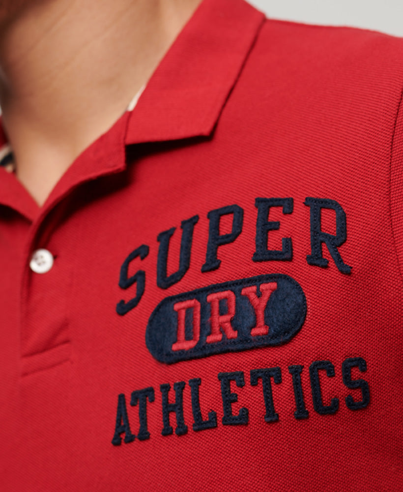 Superstate Polo Shirt - Barndoor Red - Superdry Singapore