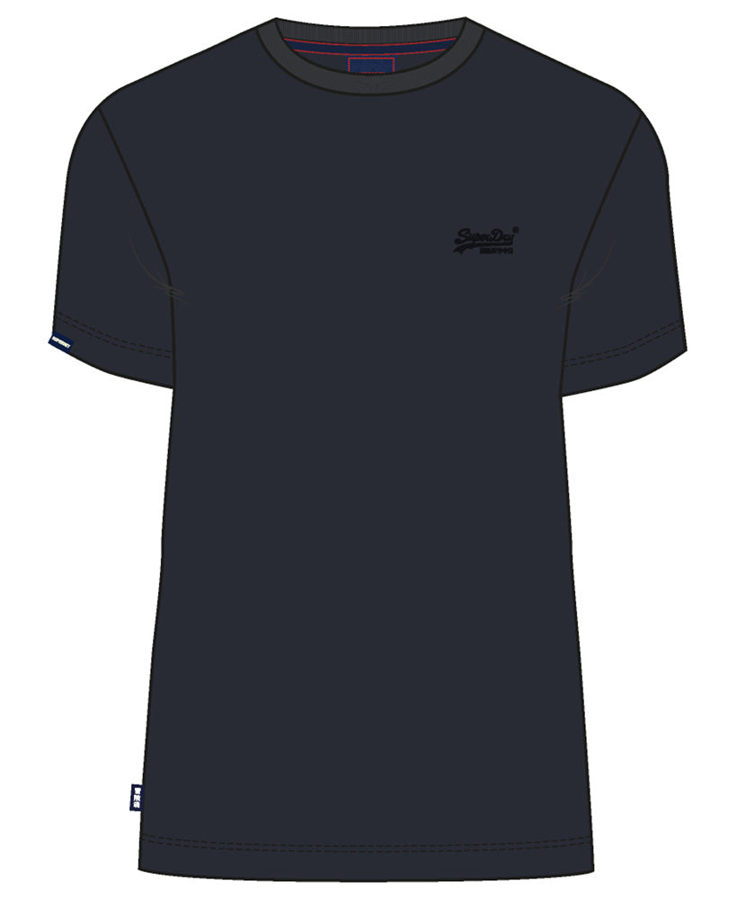 Organic Cotton Essential Logo T-Shirt - Eclipse Navy - Superdry Singapore