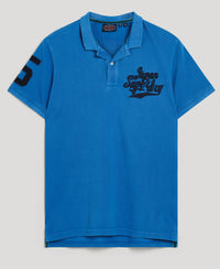 Superstate Polo Shirt - Monaco Blue - Superdry Singapore