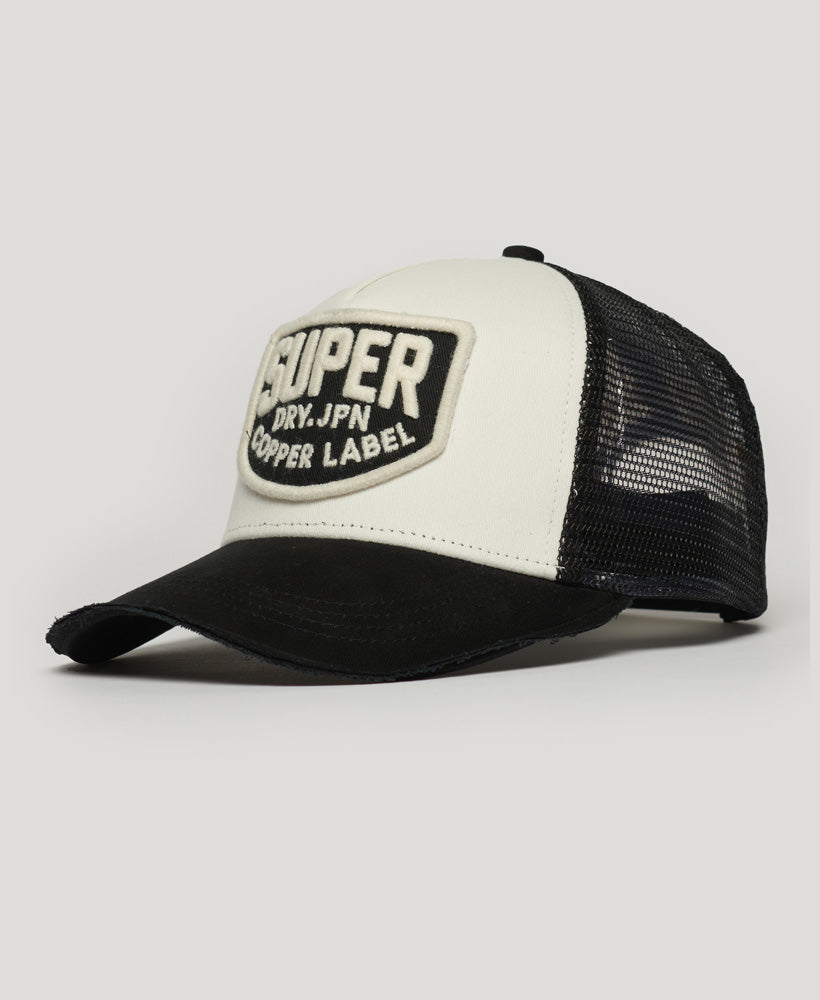 Mesh Trucker Cap - Black - Superdry Singapore